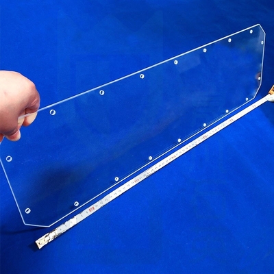 High Light Transmittance Factory Custom Laser Perforated Quartz Glass Sheet Fused Quartz