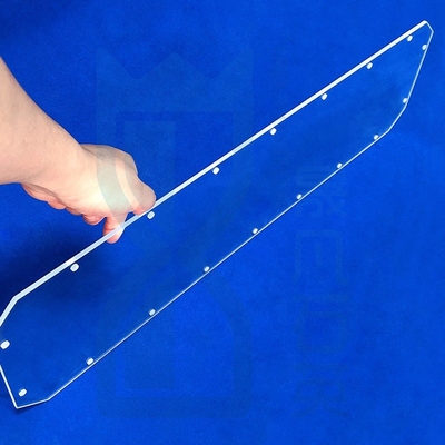High Light Transmittance Factory Custom Laser Perforated Quartz Glass Sheet Fused Quartz