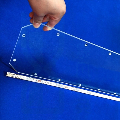 High Light Transmittance Factory Custom Laser Perforated Quartz Glass Sheet Fused Quartz