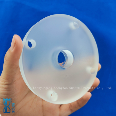 Custom Corrosion Resistant Polishing Punching Quartz Flange Tube Glass Pipe For Scientific Research
