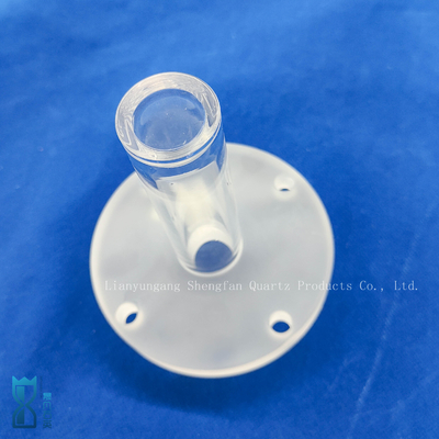 Custom Corrosion Resistant Polishing Punching Quartz Flange Tube Glass Pipe For Scientific Research