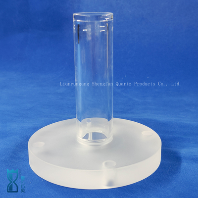Custom Corrosion Resistant Polishing Punching Quartz Flange Tube Glass Pipe For Scientific Research