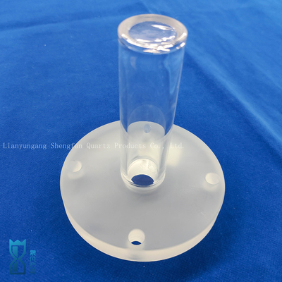 Custom Corrosion Resistant Polishing Punching Quartz Flange Tube Glass Pipe For Scientific Research