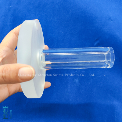 Custom Corrosion Resistant Polishing Punching Quartz Flange Tube Glass Pipe For Scientific Research
