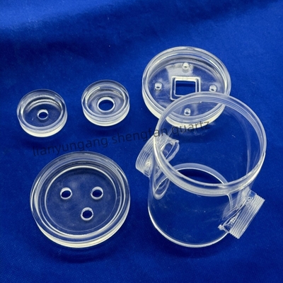 Factory Custom High Temperature Corrosion Resistant Transparent Quartz Thread Pipe Quartz Glass Pipe