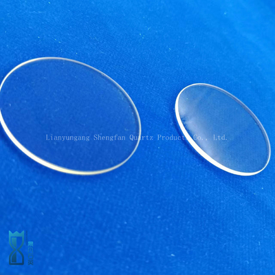 Customized Circular Quartz Plate Transparent Glass Sheet High Temperature Resistant