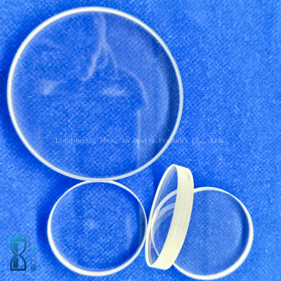Customized Circular Quartz Plate Transparent Glass Sheet High Temperature Resistant
