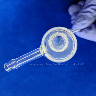 Customized One Side Sealed Double Wall Glass Quartz Tube Transparent Laboratory Instruments