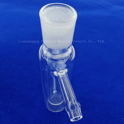 Customized One Side Sealed Double Wall Glass Quartz Tube Transparent Laboratory Instruments