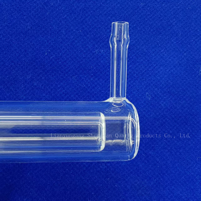 Customized One Side Sealed Double Wall Glass Quartz Tube Transparent Laboratory Instruments