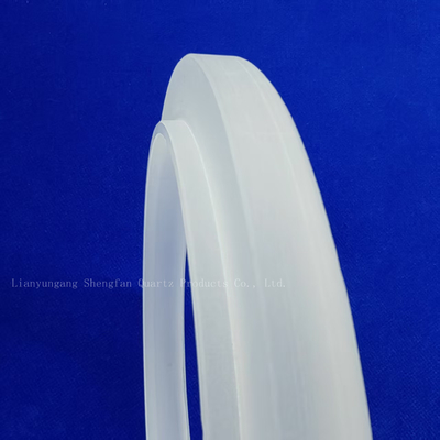 Customized Processing High Purity Frosted Quartz Irregular Ring Flange Glass Instrument