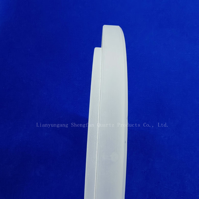 Customized Processing High Purity Frosted Quartz Irregular Ring Flange Glass Instrument