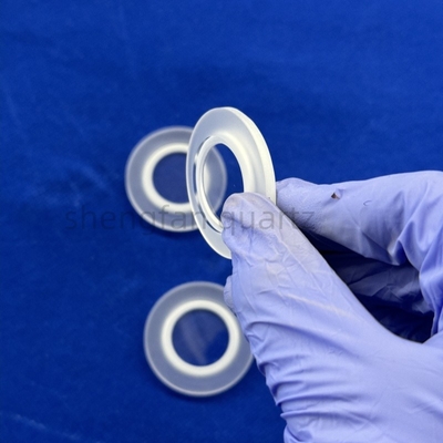 Slotted Quartz Glass Sheet Fused Quartz Window Factory Custom High Temperature High Permeability