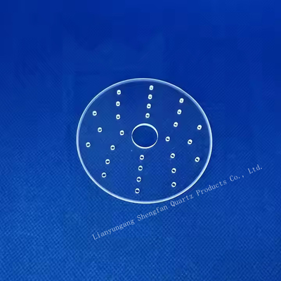Custom Corrosion Resistant Transparent Quartz Punched Sheet