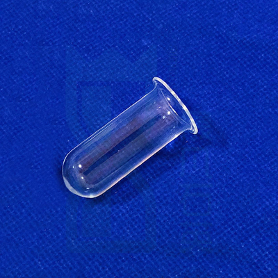High Temperature High Purity Silica Quartz Glass Tube Quartz With Flange Tube Quartz Flanged Test Tube