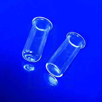 High Temperature High Purity Silica Quartz Glass Tube Quartz With Flange Tube Quartz Flanged Test Tube