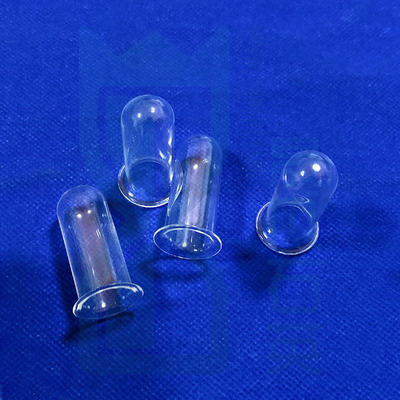 High Temperature High Purity Silica Quartz Glass Tube Quartz With Flange Tube Quartz Flanged Test Tube