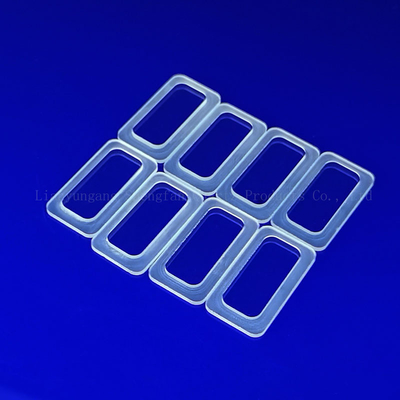 High Transmittance Customized Fused Quartz Disc Clear Square Step Quartz Plate For Semiconductor