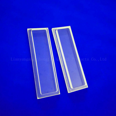 High Transmittance Customized Fused Quartz Disc Clear Square Step Quartz Plate For Semiconductor