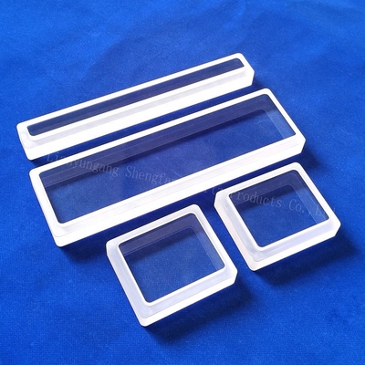 High Transmittance Customized Fused Quartz Disc Clear Square Step Quartz Plate For Semiconductor