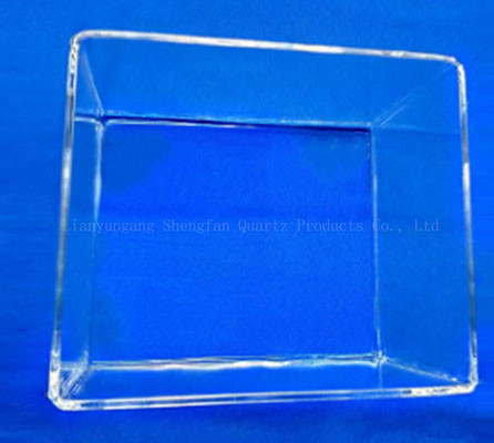 Factory Customized High Temperature Corrosion Resistant Quartz Containers Quartz Square Cylinders With Quartz Sand Cores For Laboratories