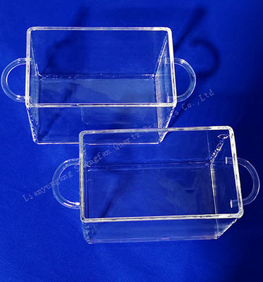 Factory Customized High Temperature Corrosion Resistant Quartz Containers Quartz Square Cylinders With Quartz Sand Cores For Laboratories