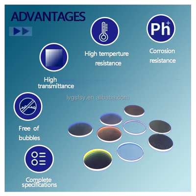 Customized High Transparency Ultraviolet Anti Reflection Film Optical Window Quartz Coated Sheet Quartz Glass Sheet