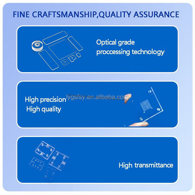 Transparent Quartz Glass Plate with High Light Transmission, High Temperature Resistance, and Corrosion Resistance for Technical Applications