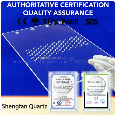 Customized High Precision Quartz Glass Sheets For Laser Drilling In Laboratories Quartz Laser Drilling Sheets