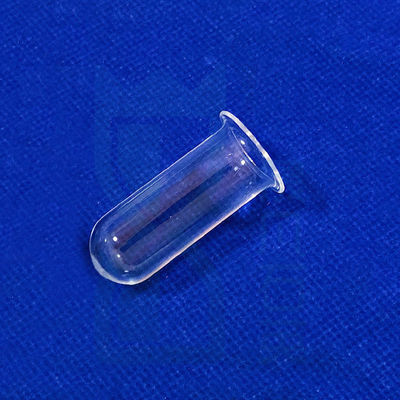 Customized Clear Round Bottom End Quartz Test Tube For LaboratoryCustomized transparent circular flanged round/bottomed experimental quartz test tubes, suitable for laboratory use