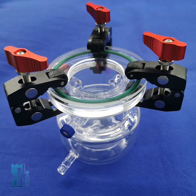 Custom 50ml To 5000ml Quartz Glass Reactor Vacuum Quartz Photochemical Reactor
