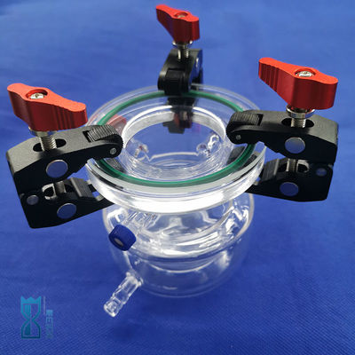 Customized Quartz Reactor Quartz Container Corrosion Resistant Highly Transparent Photocatalytic Double Layer