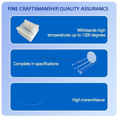 High Transparency 99.99% Purity Quartz Glass Plate with 1100℃ Working Temperature