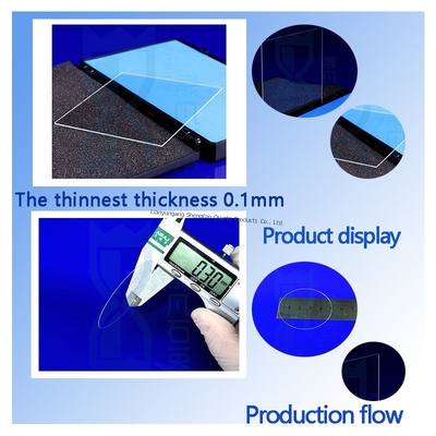 Customized Square Fused Silica Quartz Glass Plate Clear Quartz Glass Substrate For High Temperature