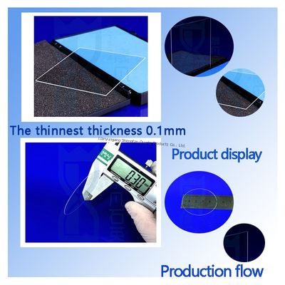 High Transparency 99.99% Purity Quartz Glass Plate with 1100℃ Working Temperature