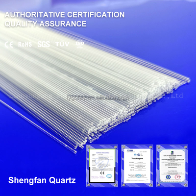 High Hardness Mose 6.5 Fused Silica Quartz Tube For High Temperature Applications