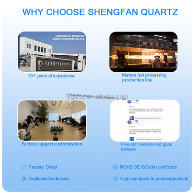 High Hardness Mose 6.5 Fused Silica Quartz Tube For High Temperature Applications