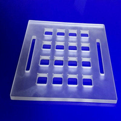 CNC High Precision Production High Purity 99.99% Quartz Drilled Plates Quartz Grooved Plates And Quartz Glass Plates