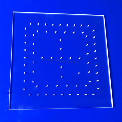 Laser Cut Custom High Transparency JGS1 JGS2 JGS3 Quartz Sheets For UV LED Purifiers