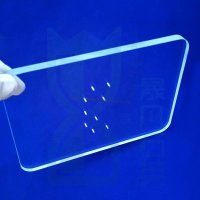 Customized High Precision Laser Drilling Quartz Glass Plate with 0.5-100mm Thickness and 1100℃ Temperature Resistance