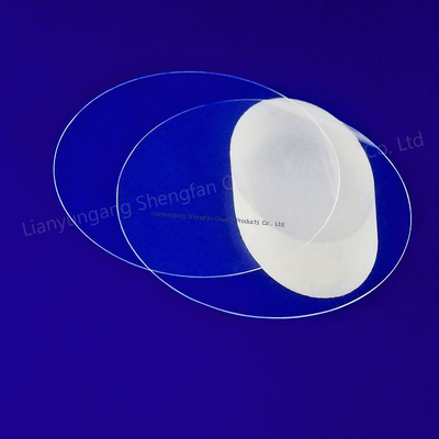 Customized Fused Quartz Disc Quartz Glass Plate 92% Light Transimittance 2.2g/cm3 Density