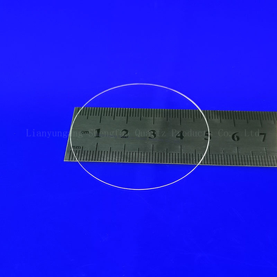 Customized Fused Quartz Disc Quartz Glass Plate 92% Light Transimittance 2.2g/cm3 Density