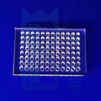 96 Well Quartz Glass Hemagglutination Plate Microplate 96microwell Plats Fused Quartz Plate Quartz Glass Sheet