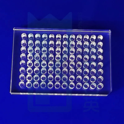 96 Well Quartz Glass Hemagglutination Plate Microplate 96microwell Plats Fused Quartz Plate Quartz Glass Sheet