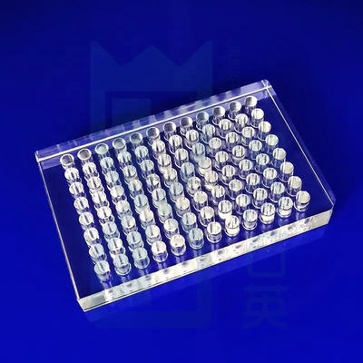 96 Well Quartz Glass Hemagglutination Plate Microplate 96microwell Plats Fused Quartz Plate Quartz Glass Sheet