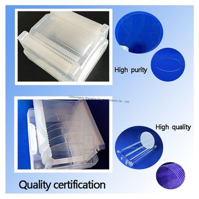 Manugacturer Custom Optical Fused Quartz Glass  Thick Plate With High Transmitance
