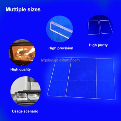 High Purity SIO2>99.99% Fused Quartz Plate with 92% Light Transmittance and ±0.02mm Tolerance
