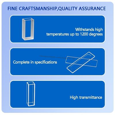 Custom Optical Fused Quartz Glass  Sheet With High Transmitance