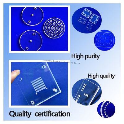 Manugacturer Custom Optical Fused Quartz Glass  Thick Plate With High Transmitance