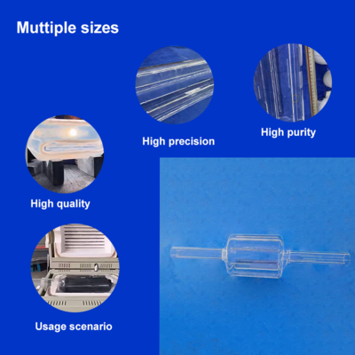 High temperature corrosion resistant transparent quartz stirring tube is used in tubular furnaces
